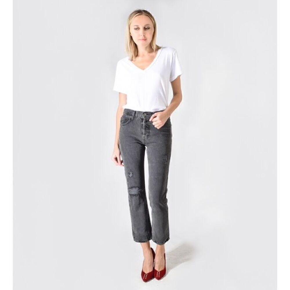 CURRENT ELLIOTT | original straight cropped valo destroy jean 31